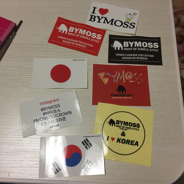 BYMOSS(バイモス)のステッカーセット(韓国) インテリア/住まい/日用品の文房具(シール)の商品写真