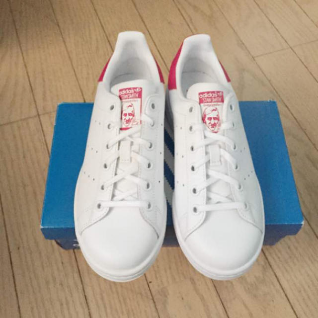 adidas スタンスミス ホワイト×ピンク 23.5cm