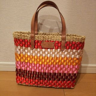 ケイトスペードニューヨーク(kate spade new york)の大幅値下げ★美品 kate spade カゴバッグ(かごバッグ/ストローバッグ)