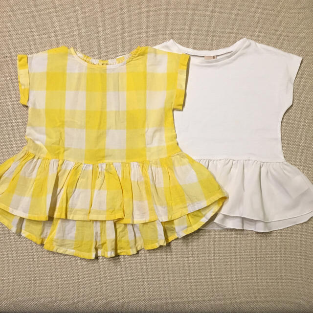 petit main(プティマイン)のプティマイン★トップス２点セット キッズ/ベビー/マタニティのキッズ服女の子用(90cm~)(Tシャツ/カットソー)の商品写真