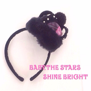 ベイビーザスターズシャインブライト(BABY,THE STARS SHINE BRIGHT)のBABY♡王冠カチューシャ黒♡送料込(カチューシャ)