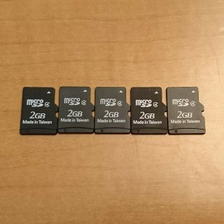 microSDカード 2GB 5枚セット　マイクロSDカード(その他)