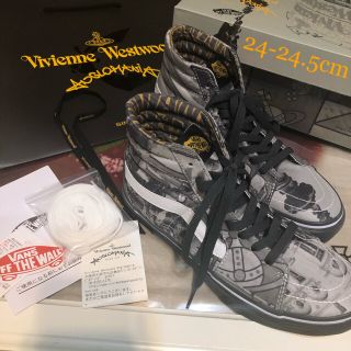 ヴィヴィアンウエストウッド(Vivienne Westwood)の完売品 ヴィヴィアン VANS  sk-8HI ハイカット スニーカー グレー (スニーカー)