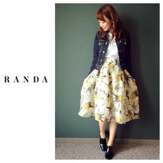 ランダ(RANDA)のRANDA マーガレット スカート(ひざ丈スカート)