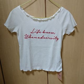 エイミーイストワール(eimy istoire)のロゴ刺繍Ｔシャツ(Tシャツ(半袖/袖なし))