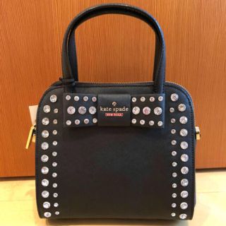 ケイトスペードニューヨーク(kate spade new york)のケイトスペード  リボン ビジュー バック(ハンドバッグ)