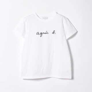 アニエスベー(agnes b.)の4/1まで取り置き agnesb ロゴT ホワイト(Tシャツ(半袖/袖なし))
