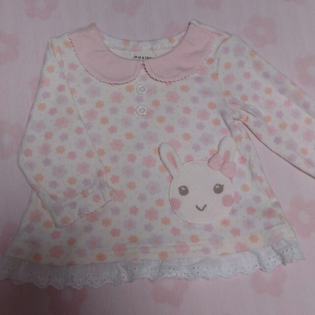 coeur a coeur(クーラクール)の80 長袖Tシャツ キッズ/ベビー/マタニティのベビー服(~85cm)(Ｔシャツ)の商品写真