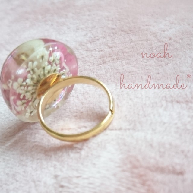 raceflower pepperberry ring ハンドメイドのアクセサリー(リング)の商品写真