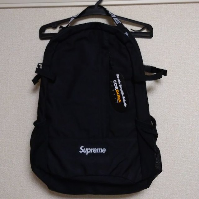 Supreme　SS18 BackPack　黒 付属品付き