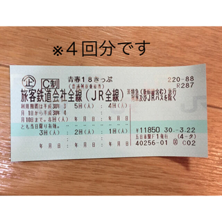青春18切符(鉄道乗車券)