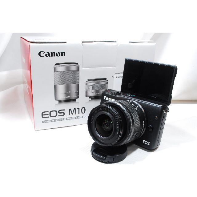 ♡新春特別セール品♡Canon EOS M10 レンズキットブラックスマホ/家電/カメラ