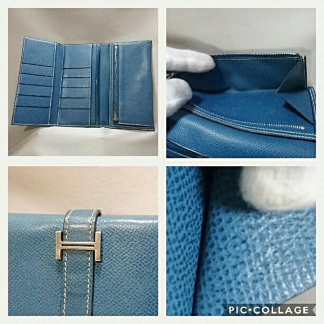 Hermes(エルメス)のぐりーんばす様専用❤️HERMES ベアン ブルージーン 長財布 G刻印❤️ レディースのファッション小物(財布)の商品写真