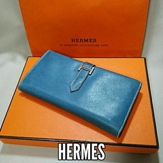 エルメス(Hermes)のぐりーんばす様専用❤️HERMES ベアン ブルージーン 長財布 G刻印❤️(財布)