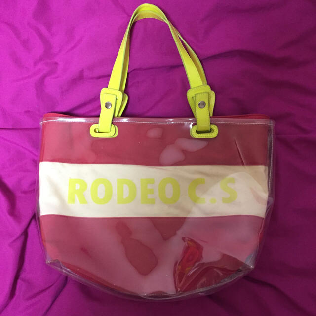 RODEO CROWNS(ロデオクラウンズ)のRODEO CROWNS♡ビニール重ねトートバッグ レディースのバッグ(トートバッグ)の商品写真