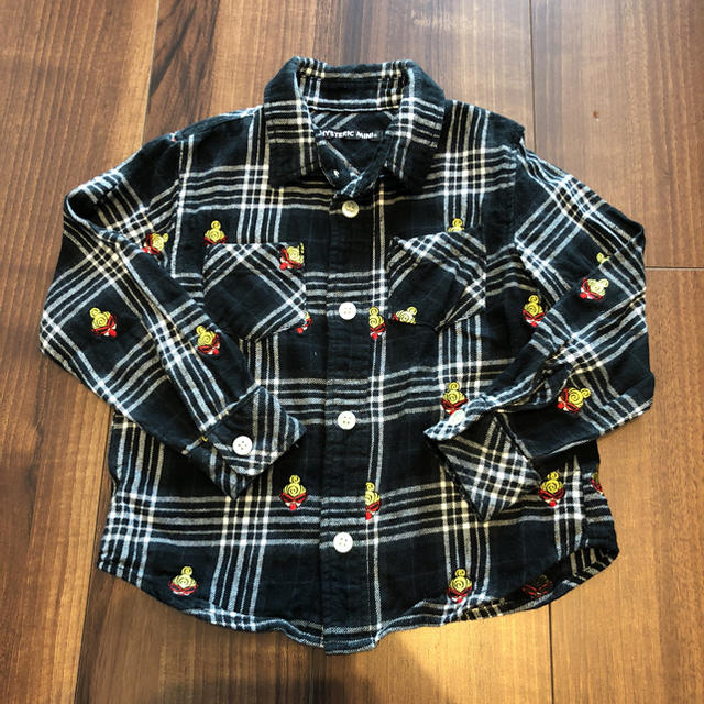 HYSTERIC MINI(ヒステリックミニ)のネルシャツ キッズ/ベビー/マタニティのキッズ服男の子用(90cm~)(ジャケット/上着)の商品写真