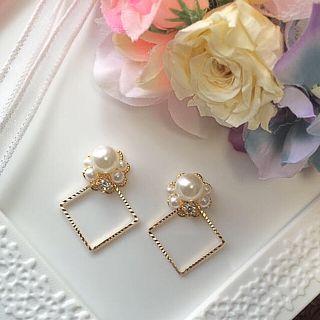 P様お取り置き♡パールビジューピアス♡(ピアス)