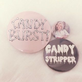 キャンディーストリッパー(Candy Stripper)のキャンスパ＆G2？の缶バッチ♡(ブローチ/コサージュ)