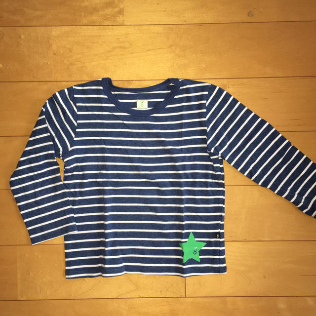 UNITED ARROWS(ユナイテッドアローズ)の値下げ▼グリンキッズ ボーダー長袖Tシャツ105(S) キッズ/ベビー/マタニティのキッズ服男の子用(90cm~)(Tシャツ/カットソー)の商品写真