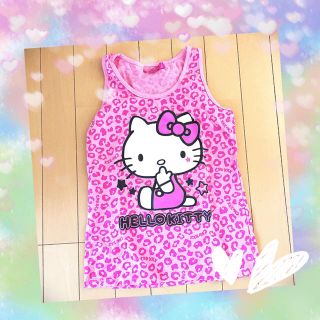 チュー(CHU XXX)のCHUXXX  ヒョウ柄タンクトップ 未使用 ハローキティ 隠れクマ(Tシャツ/カットソー)