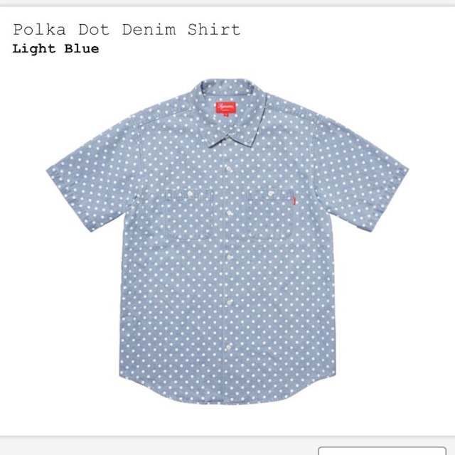 Supreme(シュプリーム)のsupreme Polka Dot Denim Shirt  XLサイズ メンズのトップス(シャツ)の商品写真