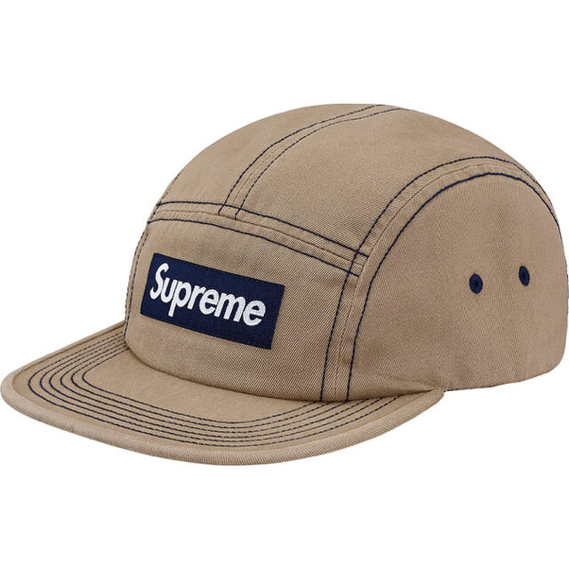 supreme Contrast Stitch Camp Cap帽子