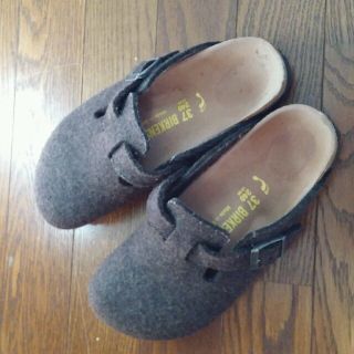 ビルケンシュトック(BIRKENSTOCK)のビルケン秋冬　サボ　チャコールグレー(サンダル)