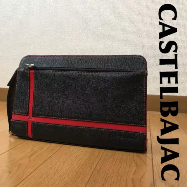 CASTELBAJAC(カステルバジャック)のCASTELBAJABC セカンドバッグ レザー 0322 メンズのバッグ(セカンドバッグ/クラッチバッグ)の商品写真