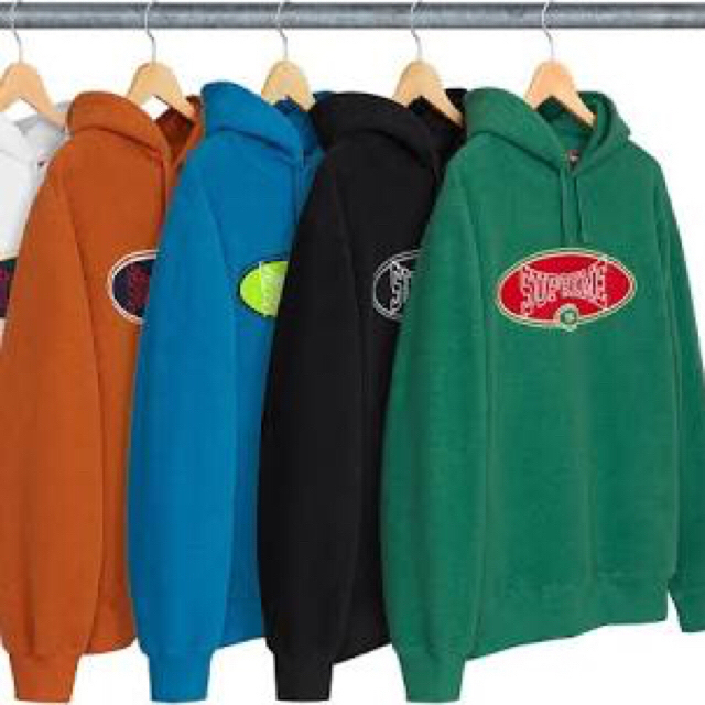 supreme  reverse fleece hooded sweat