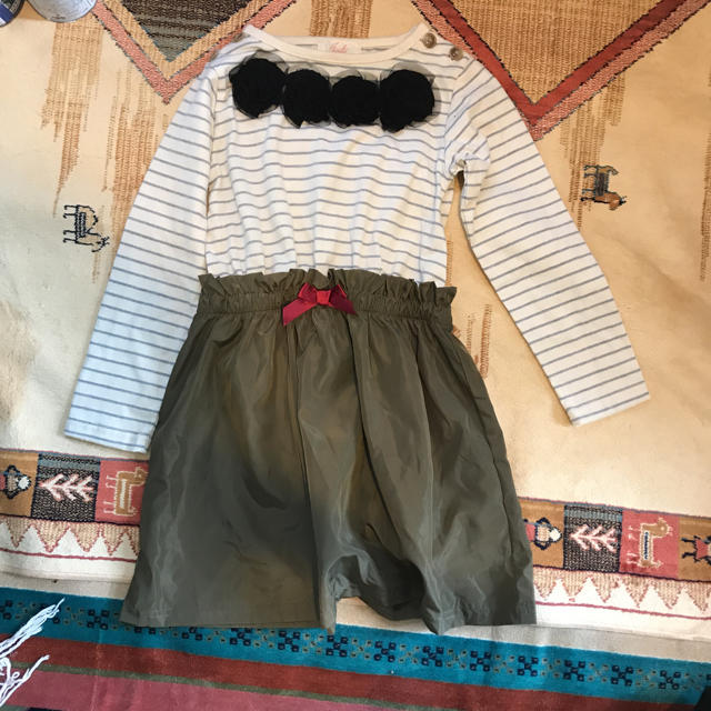 ワンピース 長袖 120 キッズ/ベビー/マタニティのキッズ服女の子用(90cm~)(ワンピース)の商品写真