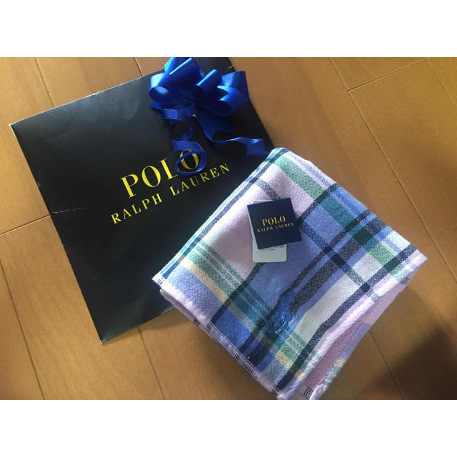 POLO RALPH LAUREN(ポロラルフローレン)の新品未使用品★ハンカチ メンズのファッション小物(ハンカチ/ポケットチーフ)の商品写真