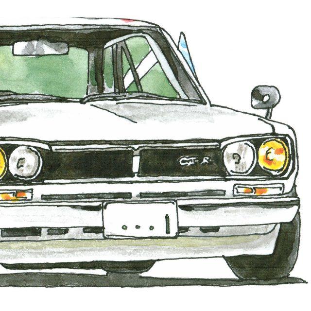 GC-1073 BMW2002/M6限定版画 直筆サイン額装●作家平右ヱ門