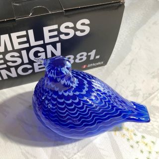 イッタラ(iittala)のオイバトイッカ イッタラバード Oiva Toikka blue bird(置物)