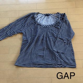 ギャップ(GAP)のギャップ ゆったりラグランスリーブボーダーカットソー(カットソー(長袖/七分))