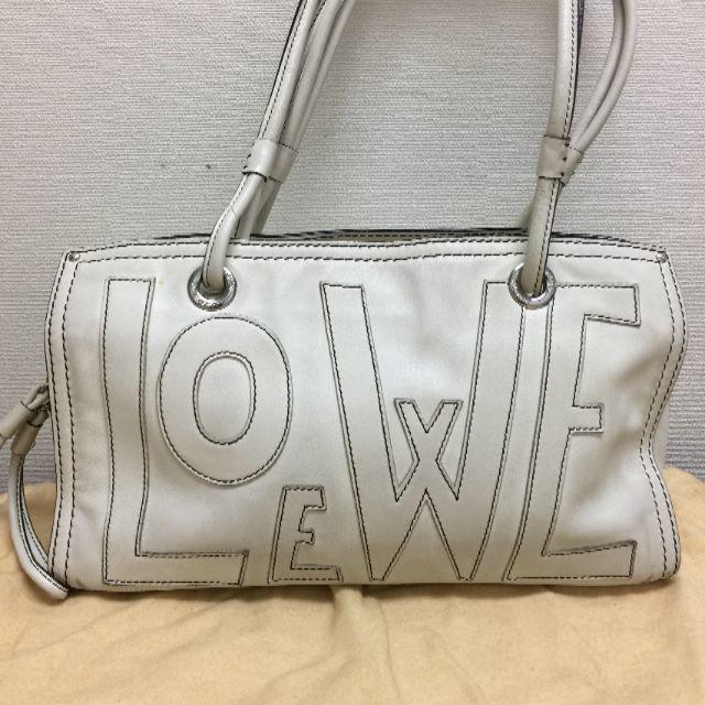 LOEWE - ロエベ LOEWE ショルダーバッグ 白の通販 by セブン