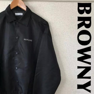 ブラウニー(BROWNY)の古着 BROWNY コーチジャケット デカロゴ 0322(ナイロンジャケット)