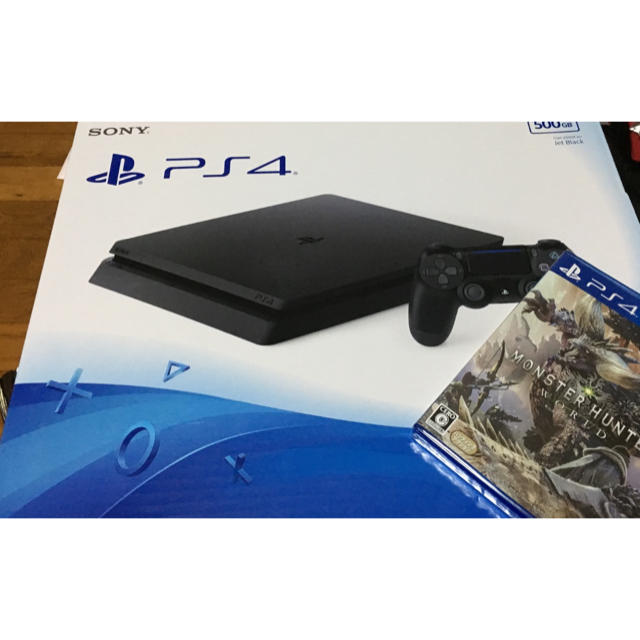 エンタメ/ホビーPS4 本体とモンハンワールドセット