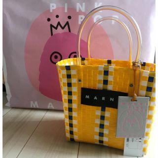 マルニ(Marni)のマルニ＊新品未使用 ピクニックバッグ(かごバッグ/ストローバッグ)