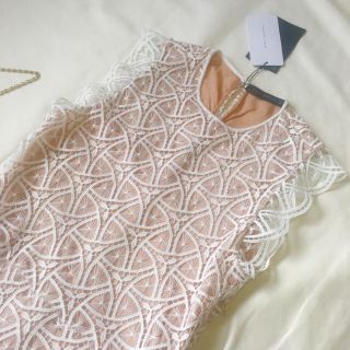 ザラ(ZARA)の新品◆ZARA 総レースワンピース(ミディアムドレス)