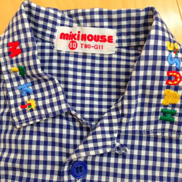 mikihouse(ミキハウス)のミキハウス 80 シャツ キッズ/ベビー/マタニティのベビー服(~85cm)(シャツ/カットソー)の商品写真