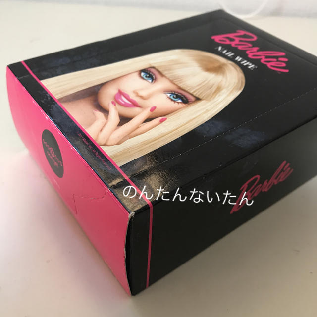 Barbie(バービー)の訳あり未使用 バービー  ネイルワイプ 箱に汚れあり コスメ/美容のネイル(ネイル用品)の商品写真