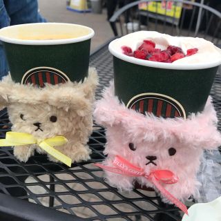 タリーズコーヒー(TULLY'S COFFEE)のタリーズ ベアフルスリーブ ピンク(タンブラー)