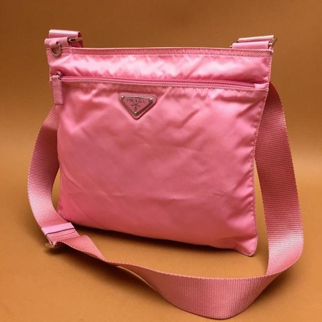 PRADA - プラダ ナイロン ショルダーバッグ ピンク B10の通販 by cat
