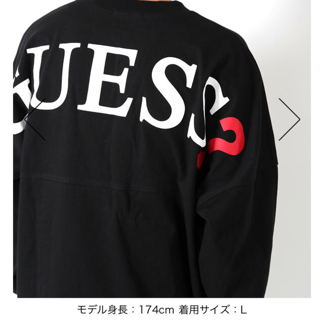 GUESS(ゲス)のGUESS スーパービックフットボールtee レディースのトップス(Tシャツ(長袖/七分))の商品写真