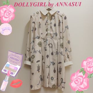 ドーリーガールバイアナスイ(DOLLY GIRL BY ANNA SUI)の♡DOLLYGIRL by ANNASUI♡袖付きワンピース(ひざ丈ワンピース)