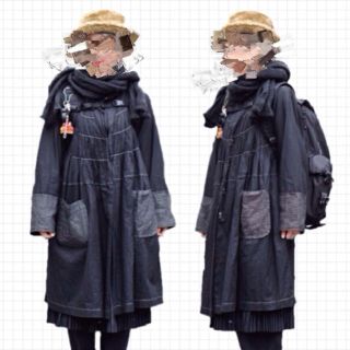 コムデギャルソン(COMME des GARCONS)のcomme des garcons ロングコート 黒 2007(ロングコート)