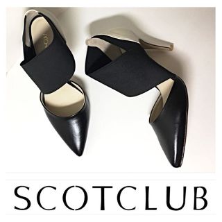 スコットクラブ(SCOT CLUB)の新品【定価1.5万】スコットクラブ購入【バイカラー ワンブリッジ ゴア パンプス(ハイヒール/パンプス)