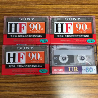 ［未開封］SONY カセットテープ／90分［3本＋オマケ］(その他)