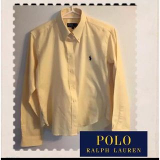 ポロラルフローレン(POLO RALPH LAUREN)のお値下げ可能‼️ポロ ラルフローレン 定番人気 ボタンダウンシャツ☆ M 黄色(シャツ/ブラウス(長袖/七分))