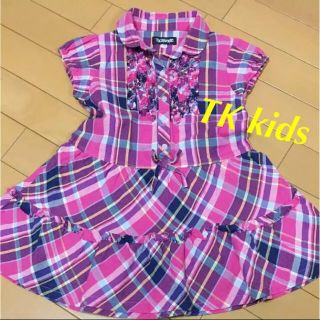 ティーケー(TK)の☆おさるこ様専用です☆ TK KIDS 子供服 女の子 110 ワンピース(ワンピース)